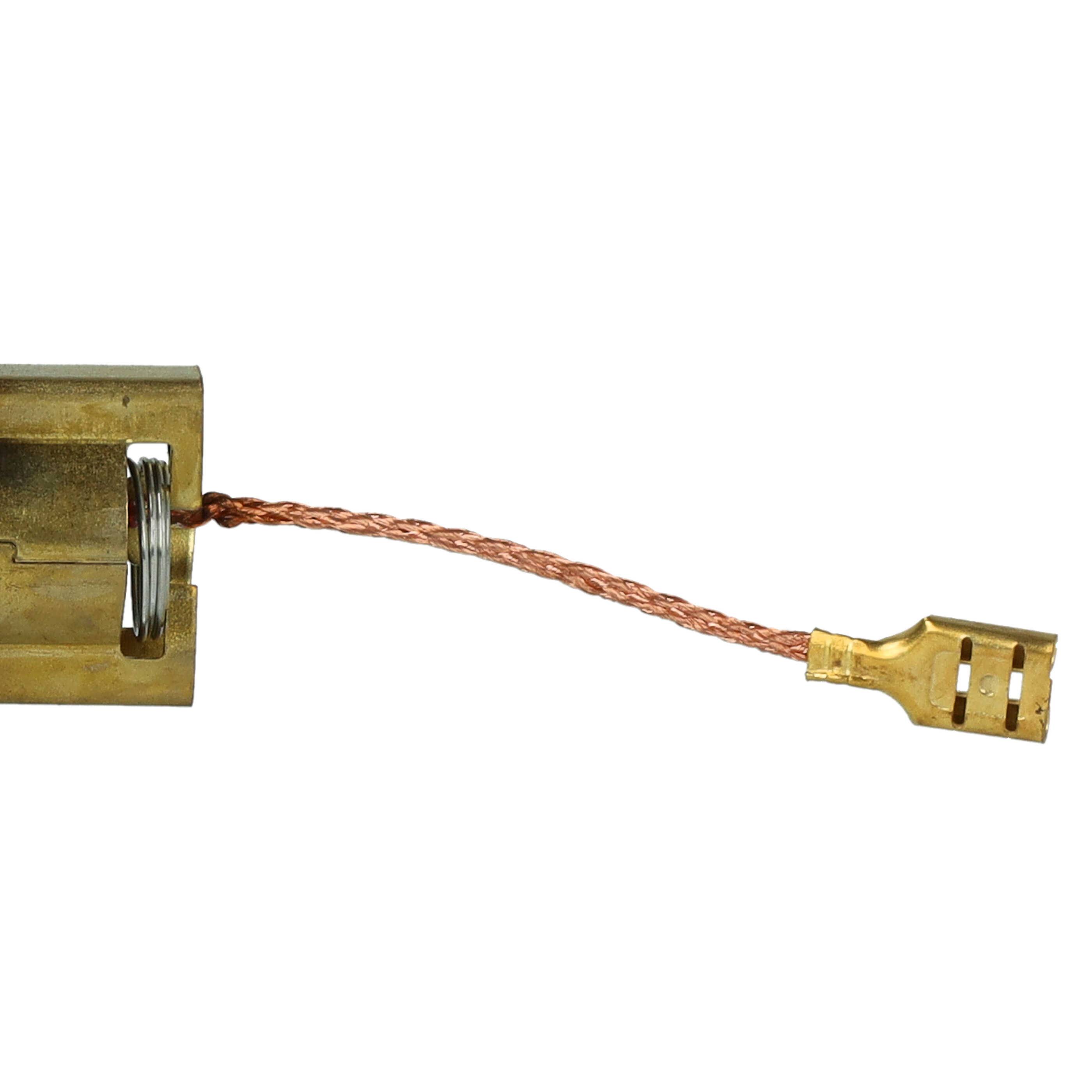 vhbw 2x Kohlebürste kompatibel mit Miele W3205 | W3203, W3122, W322, W313, W3123, W315, W3143, W3202, W320, W317-4