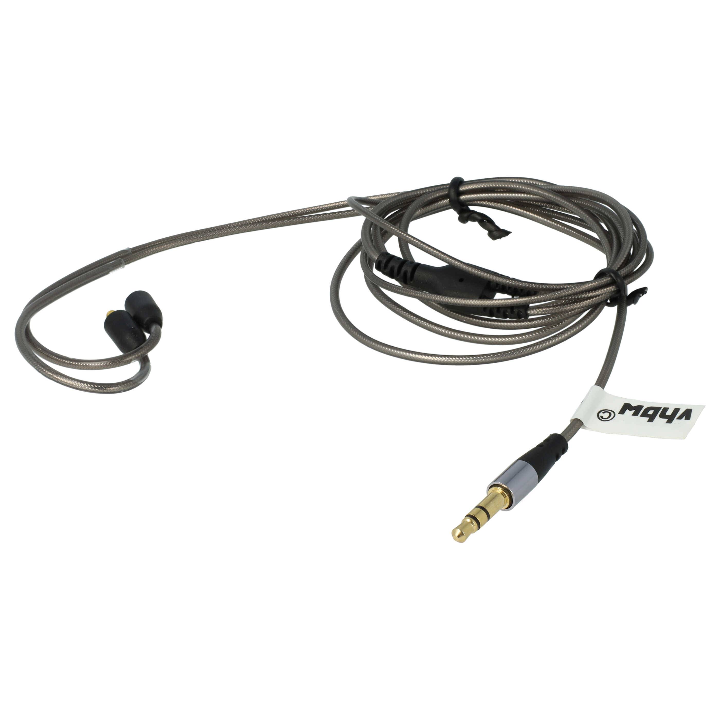 vhbw Audio AUX Kabel kompatibel mit Logitech Ultimate Ears UE 900 Kopfhörer - Audiokabel 3,5 mm Klinkenstecker, 120 cm-3