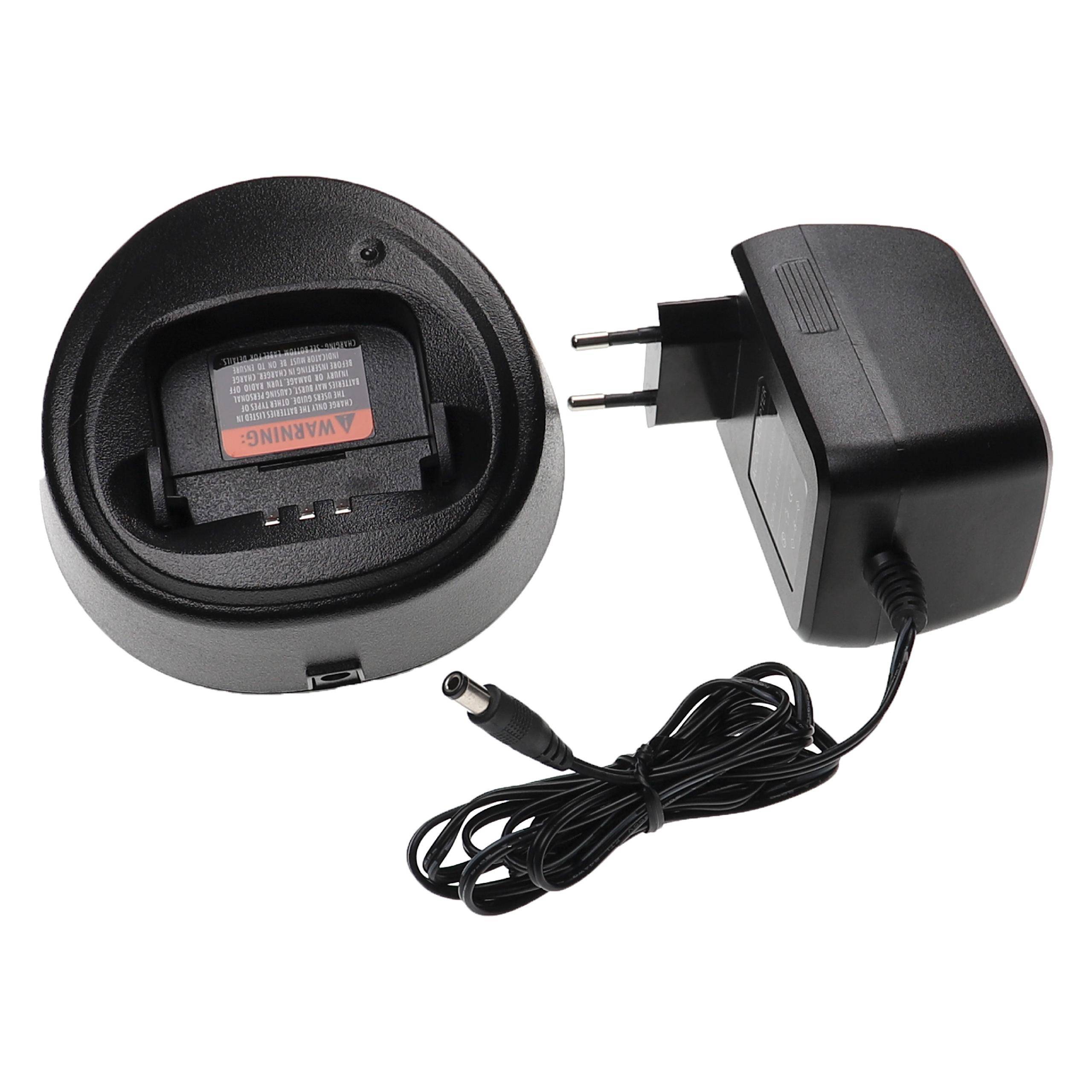 vhbw Ladegerät kompatibel mit Motorola CP170 | CP180 Funkgerät-Akkus - Ladestation + Netzteil, 7,6 V, 0,9 A-2