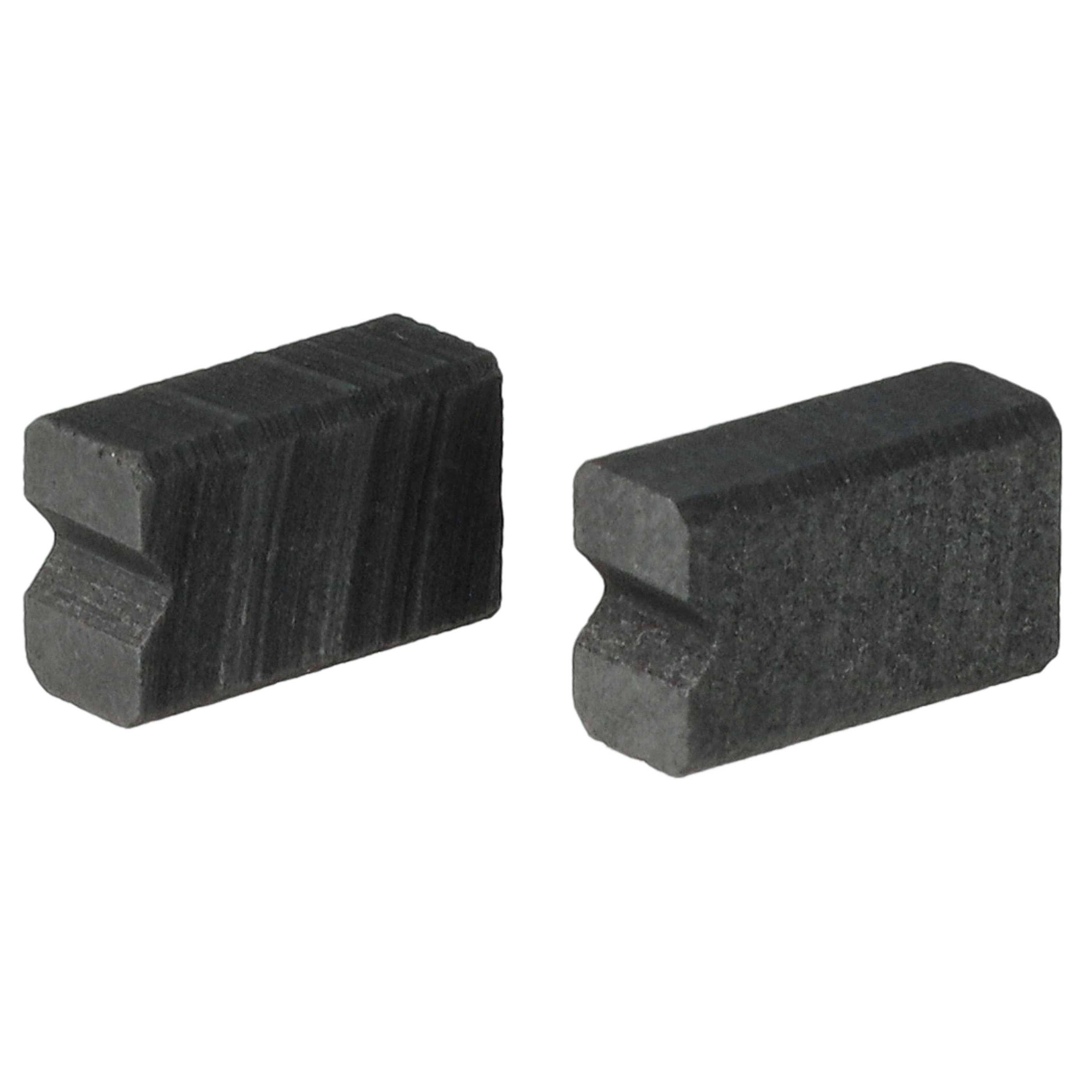 vhbw 2x Kohlebürste 6,25 x 4 x 10mm kompatibel mit Siemens Surpresso TK53009 - compact Kaffeemaschine, Mahlwerk-0