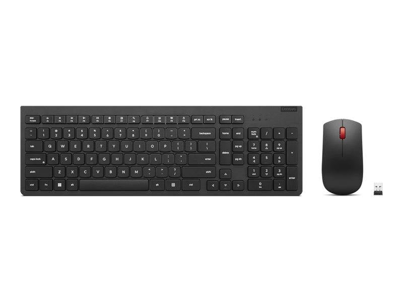 Lenovo Essential Wireless Combo Bluetooth® Tastatur, Maus-Set Spritzwassergeschützt Deutsch, QWERTZ Mehrfarbig-0