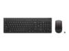 Lenovo Essential Wireless Combo Bluetooth® Tastatur, Maus-Set Spritzwassergeschützt Deutsch, QWERTZ Mehrfarbig