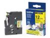 Brother - Schwarz, Gelb - Rolle (1,2 cm) 1 Kassette(n) laminiertes Band