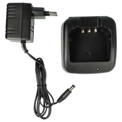 vhbw Ladegerät kompatibel mit Icom IC-F14S | IC-A14S, IC-F15, IC-F14, IC-A14 Funkgerät-Akkus - Ladestation + Netzteil, 9-0