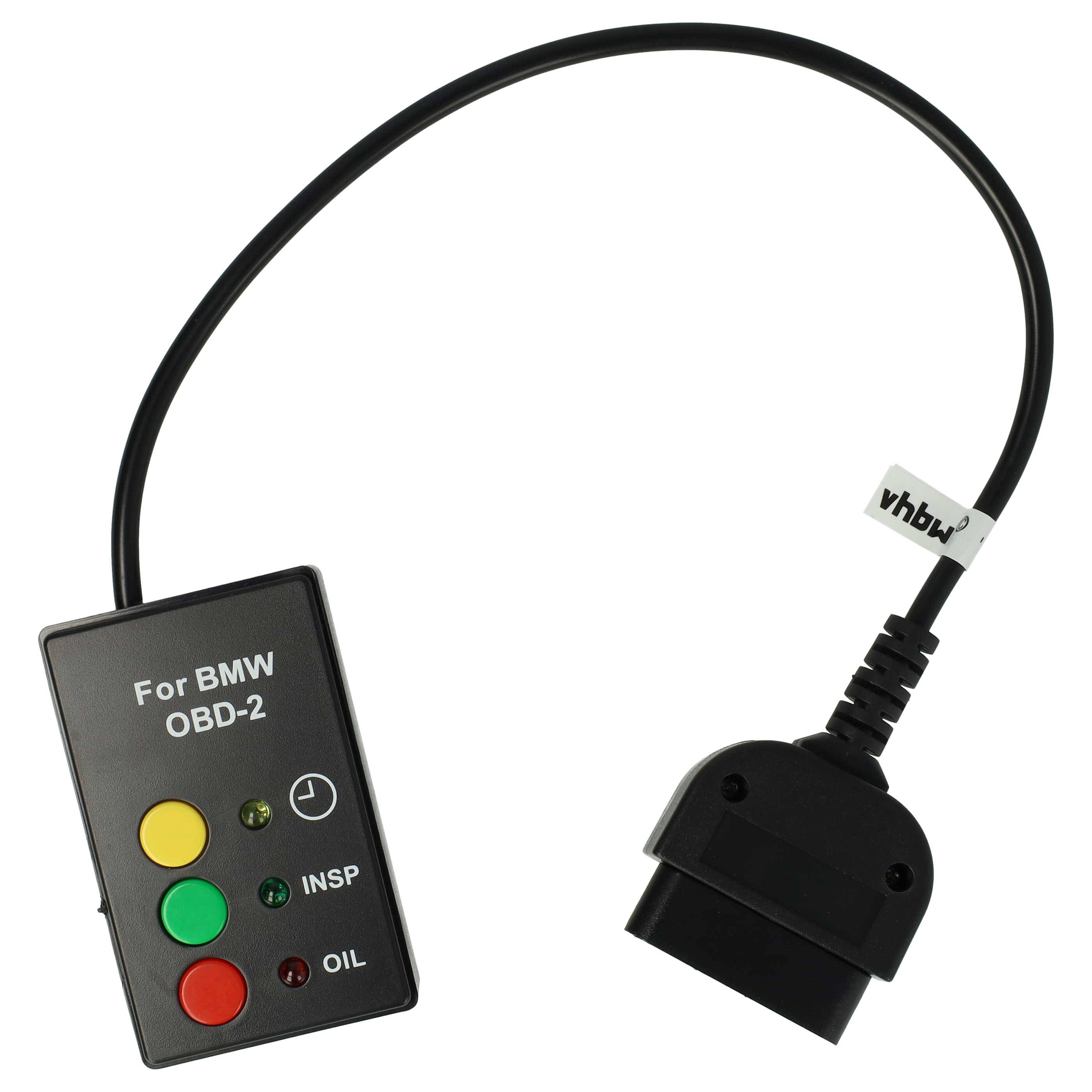 vhbw OBD2 Service Rücksteller kompatibel mit Rover 75 | Öl Inspektion Wartung Resetter Schwarz-0