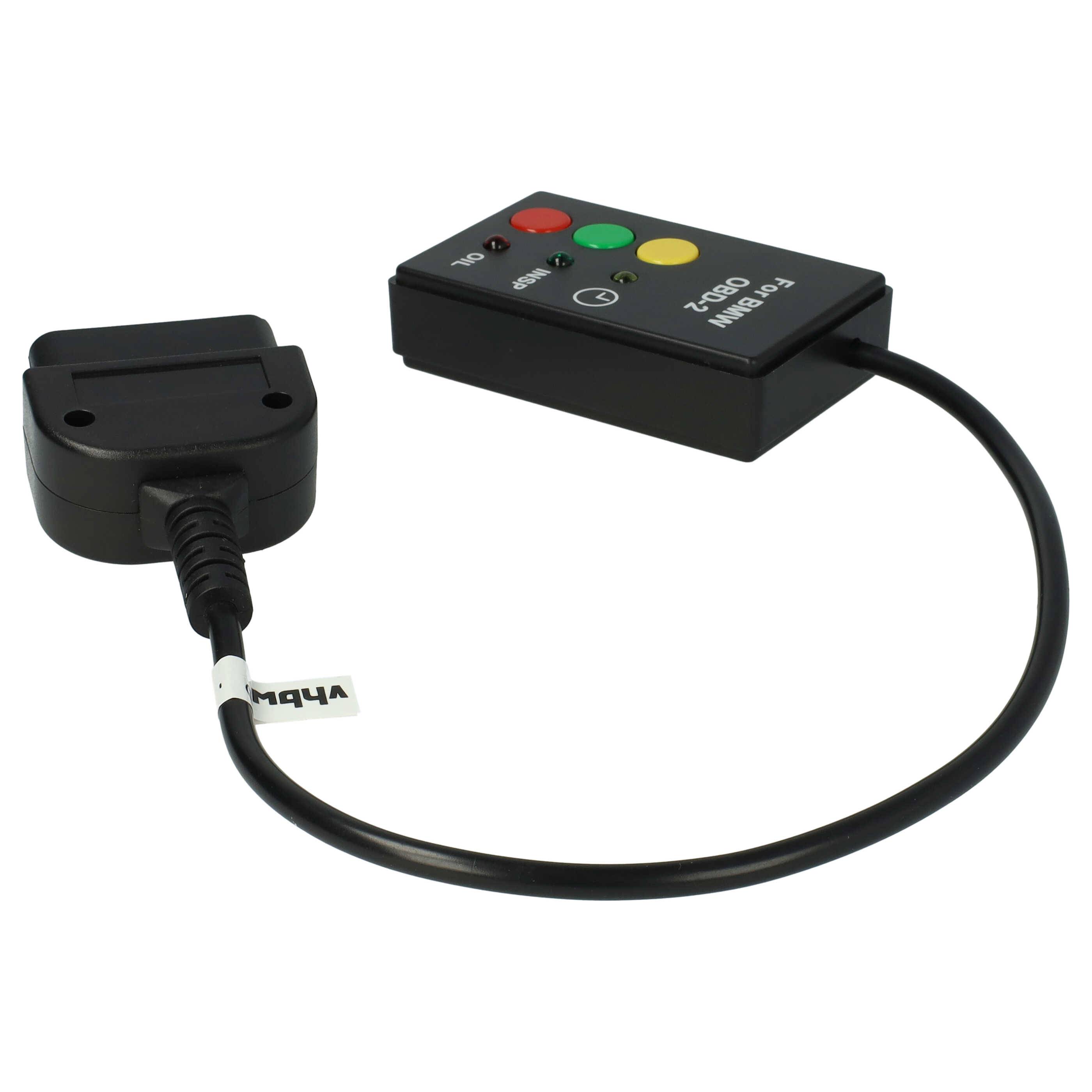 vhbw OBD2 Service Rücksteller kompatibel mit Rover 75 | Öl Inspektion Wartung Resetter Schwarz-3