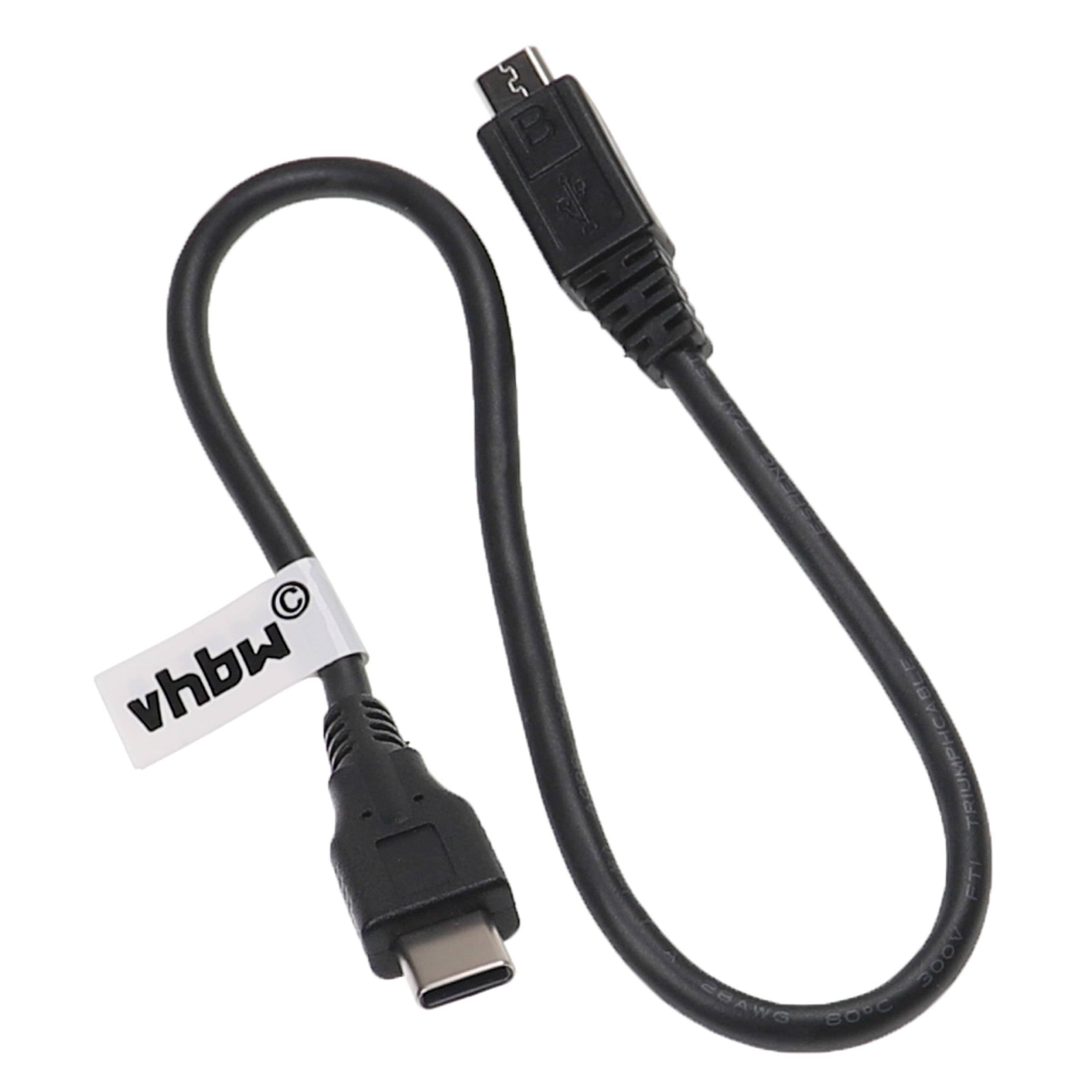 vhbw Universal USB C Kabel ( USB 3.1 Typ C auf Micro-USB) für diverse Geräte wie Smartphone, Tablet - USB Daten- &-1