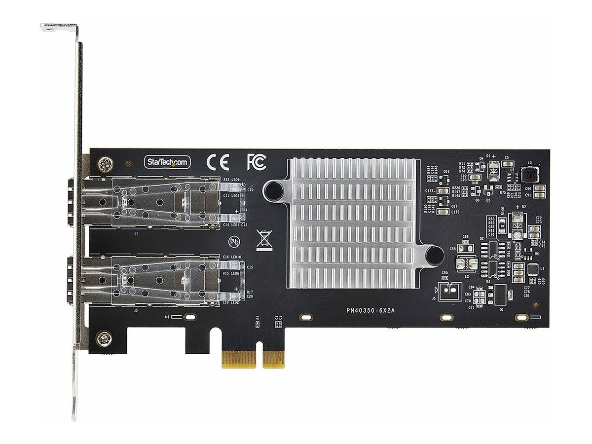 StarTech.com 2-Port GbE SFP Network Card, PCIe 2.0 x1, Intel I350-AM2 2x 1GbE Controller, 1000BASE Copper/Fiber Optic, D-0
