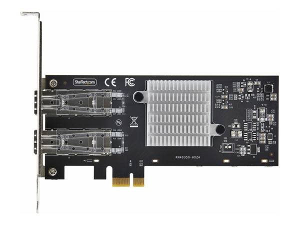 StarTech.com 2-Port GbE SFP Network Card, PCIe 2.0 x1, Intel I350-AM2 2x 1GbE Controller, 1000BASE Copper/Fiber Optic, D