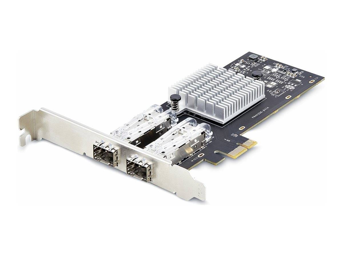 StarTech.com 2-Port GbE SFP Network Card, PCIe 2.0 x1, Intel I350-AM2 2x 1GbE Controller, 1000BASE Copper/Fiber Optic, D-4
