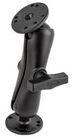 RAM Mounts Aufbau-Set, 2x runde Basisplatte (AMPS), mittlerer Verbindu-1