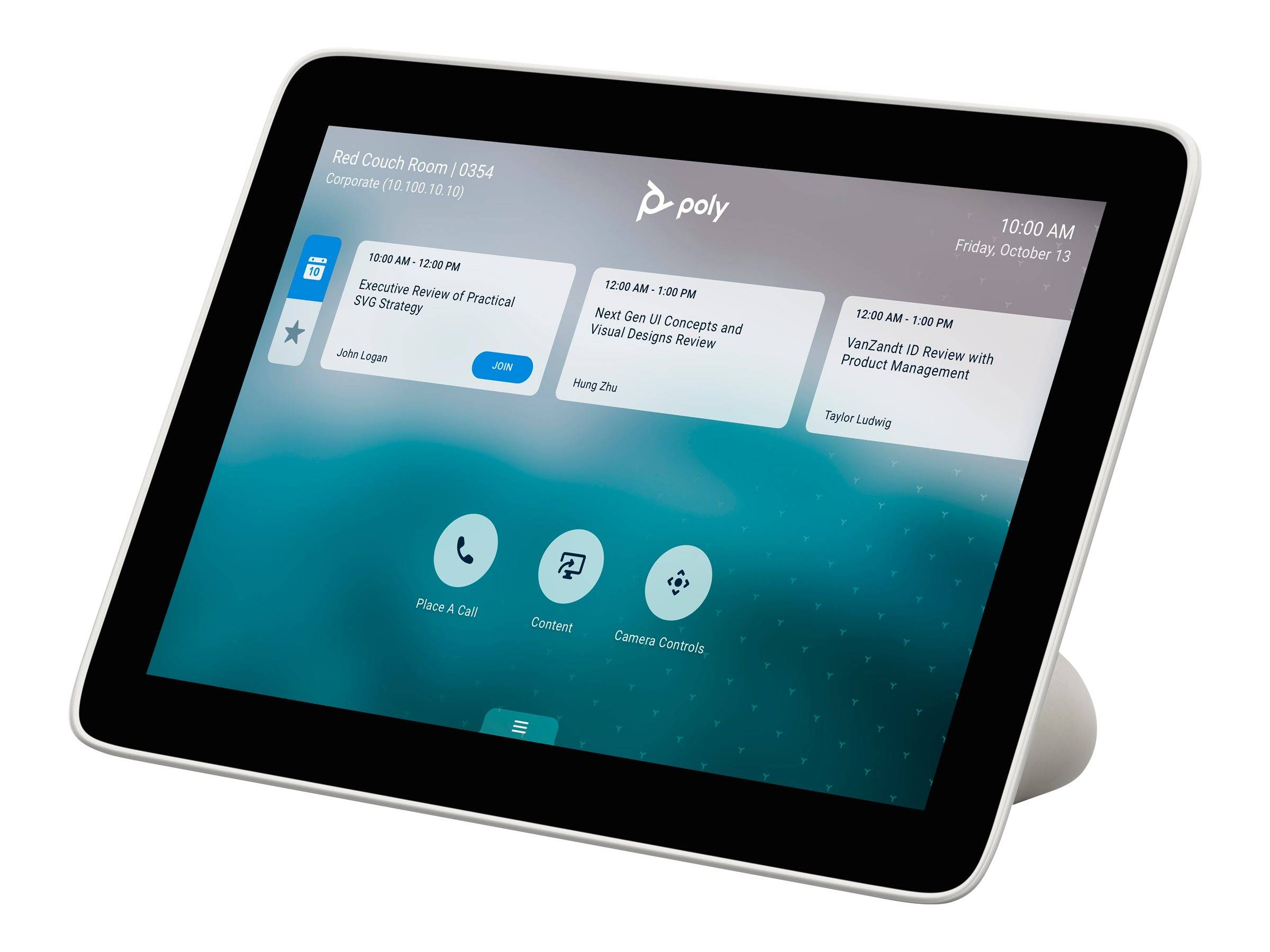 HP - Poly TC8 - Touch Controller - Zoom Certified, Zertifiziert für Microsoft Teams