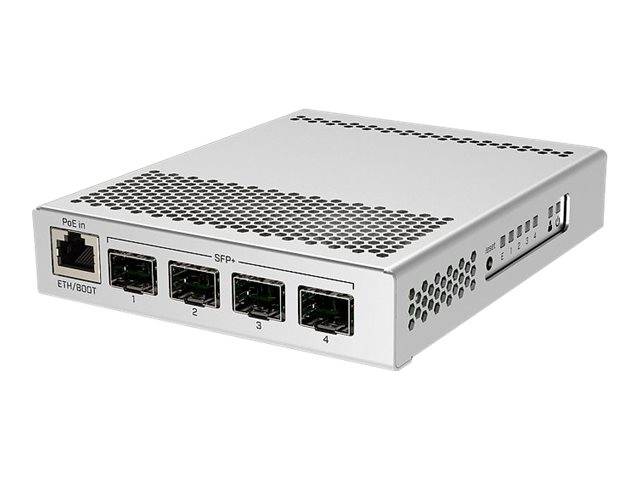MikroTik CRS305-1G-4S+IN - Switch - 4 x SFP+ + 1 x 10/100/1000 (PoE) - Desktop --0