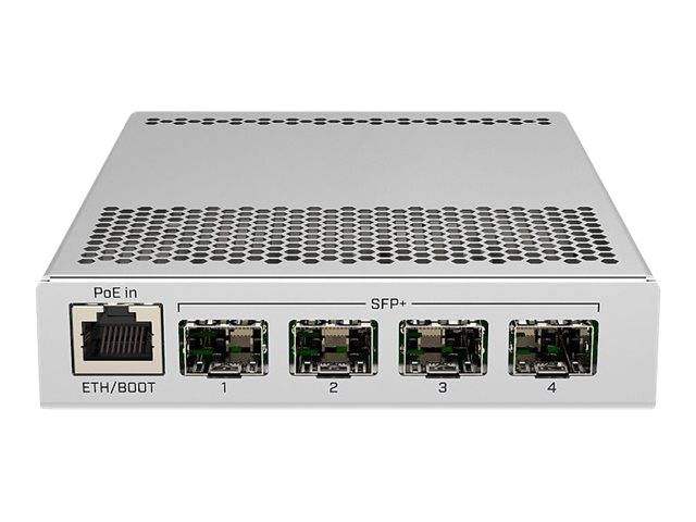 MikroTik CRS305-1G-4S+IN - Switch - 4 x SFP+ + 1 x 10/100/1000 (PoE) - Desktop --2