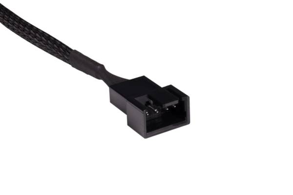 Alphacool 18675, Cable extension, Kunststoff, Schwarz, 4-pin + 4-pin, 600 mm, 1 Stück(e)