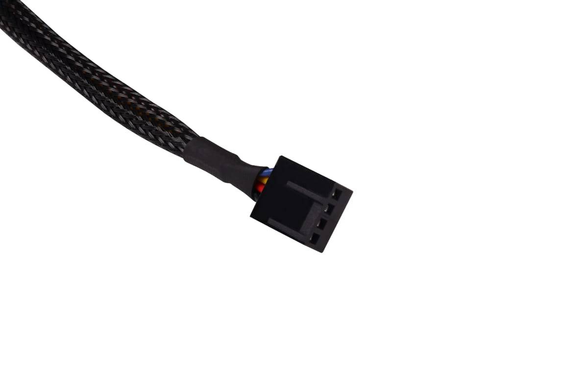 Alphacool 18675, Cable extension, Kunststoff, Schwarz, 4-pin + 4-pin, 600 mm, 1 Stück(e)-1