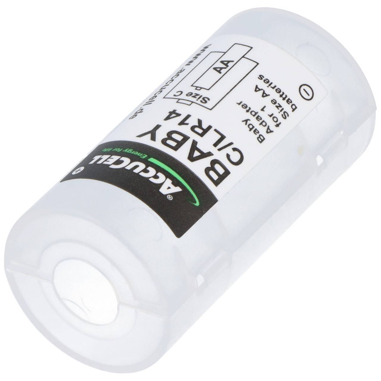 2x AccuCell Adapter C, Baby, LR14 und Panasonic eneloop 2-Pack BK-3MCDE/2BE Akku NiMH, Mignon, AA, HR06, 1.2V und 2000mA-4