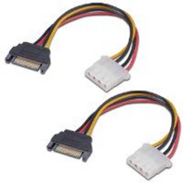 SATA to Molex adapter cable - 2 pieces