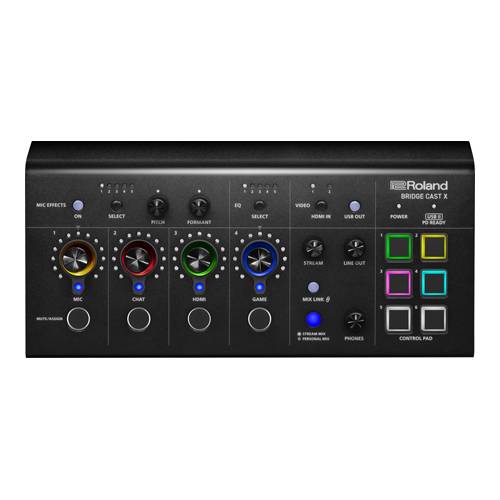 ROLAND BRIDGE CAST-X - Dual Bus Streaming Mixer & Video Capture (XLR-Mikrofonvorverstärker | Delay | HDMI | USB-C |-4