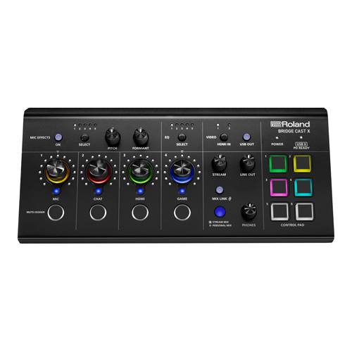 ROLAND BRIDGE CAST-X - Dual Bus Streaming Mixer & Video Capture (XLR-Mikrofonvorverstärker | Delay | HDMI | USB-C |-0