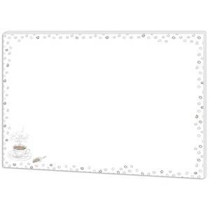 RNK Schreibtischunterlage Coffee weiß 30 Blatt - RNK 46658-0