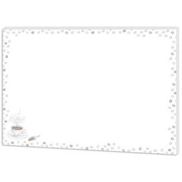 RNK Schreibtischunterlage Coffee weiß 30 Blatt - RNK 46658