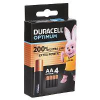 Duracell Alkaline batterij Optimum AA 4 pack - Batterie - Mignon (AA)-1