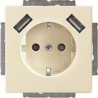 BUSCH JAEGER 20 EUCB2USB-82 SCHUKO-2x USB Steckdose - Zum Anschließen von elektr-1