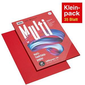 Staufen Multifunktionspapier 7X 734051297 A4 120g rot 35Bl. - Normal/Kopierpapie-0