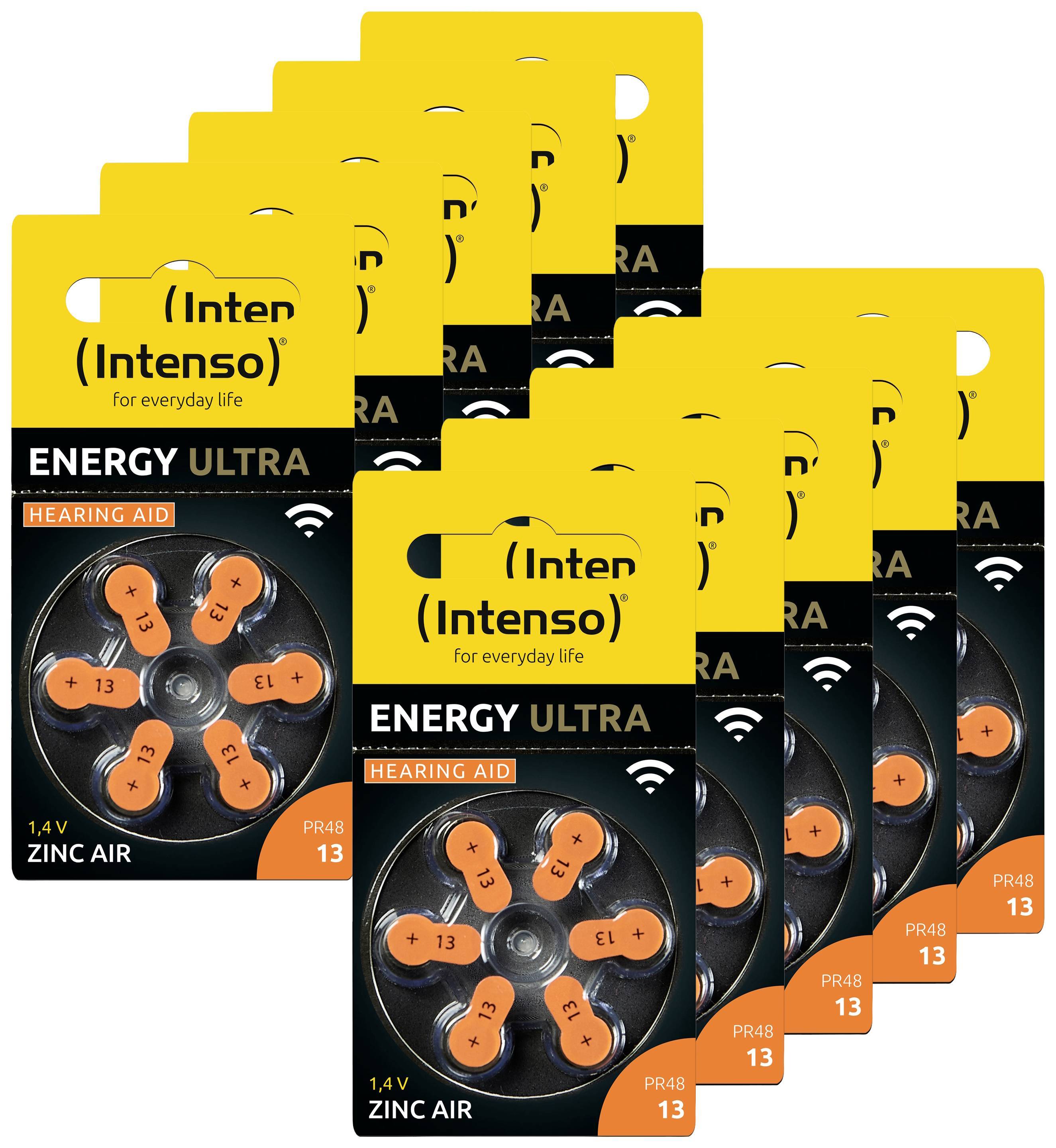 Intenso Hörgeraete Batterien| Zink-Luft A13 60er Pack - Batterie-0