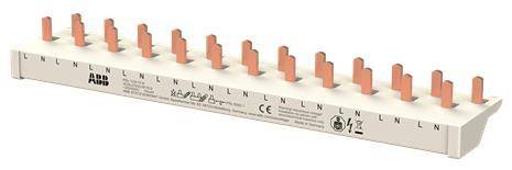 ABB Phasenschiene PSc 1/24/10 N 1Ph.+N 2 Module 24Pins - Phasenschienen für D-0