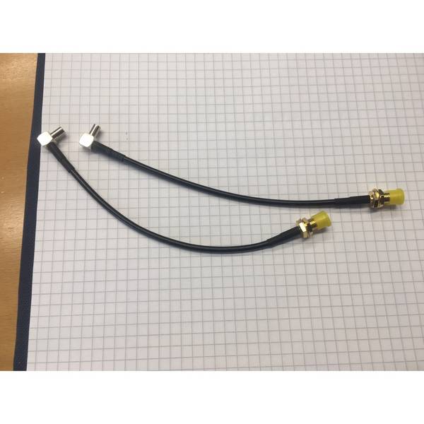 ALLNET Antennen-Pigtail SMA F auf TS9 15cm 2er Pack - 0,15 m