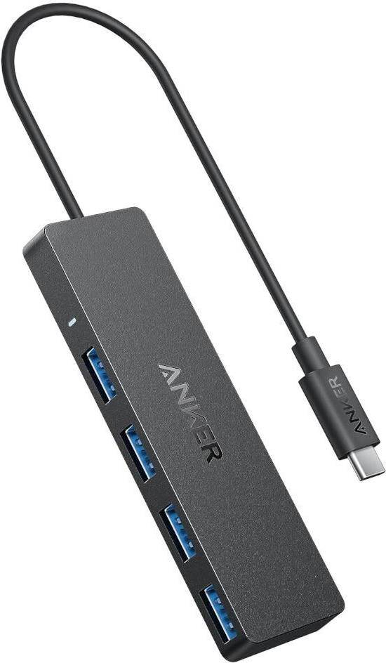 Anker Innovations USB-C Data Hub 4-in-1 4x USB-A 3.0 5Gbit/s black-0