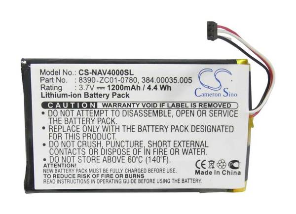 Navi-Akku LiPoly 3,7V 1200mAh ersetzt Navigon 384.00035.005