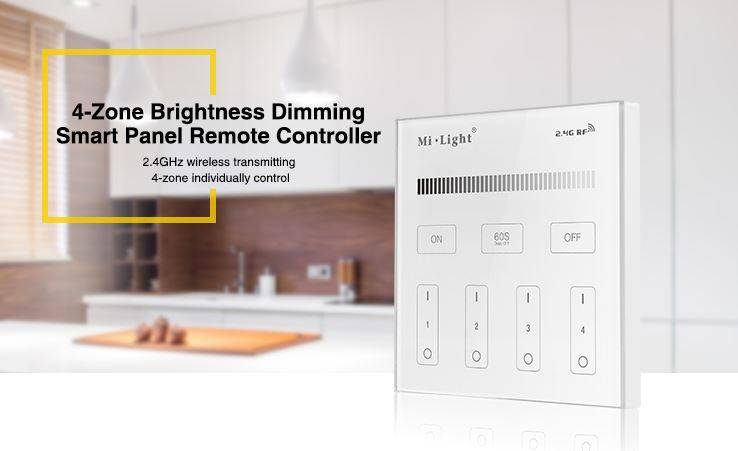 Synergy 21 Fernbedienung Smart Panel single color 4-Zonen*Milight/Miboxer* - Far-1