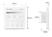 Synergy 21 Fernbedienung Smart Panel single color 4-Zonen*Milight/Miboxer* - Far-3