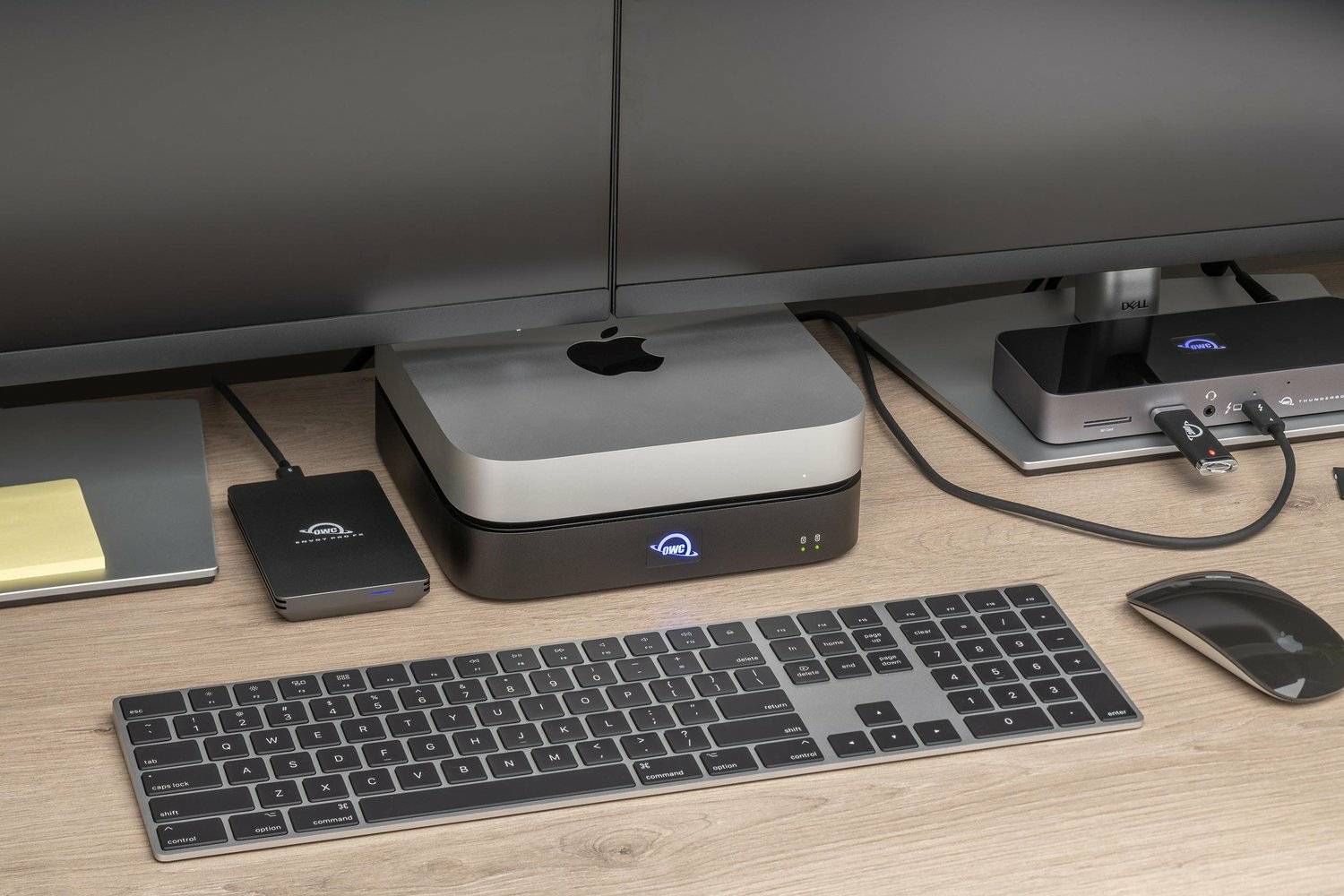 OWC miniStack STX - Solid-State-/Festplattenarray - 2 Schächte (SATA-600 / PCI Express (NVMe))-2
