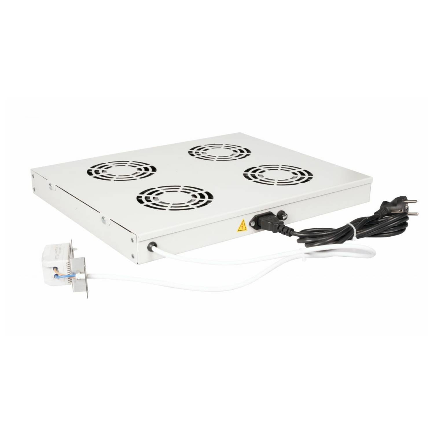 Equip Lüfter 19', 1HE, 4 Lüfter, RAL7035 Grau Multimedia-Technik 19 Zubehör-0