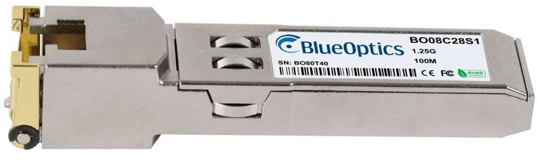 BlueOptics Ubiquiti Networks UACC-CM-RJ45-1G BlueOptics BO08C28S1 SFP Transceiver, Kupfer RJ45, 1000BASE-T, 100 Meter-0