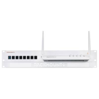 Rackmount.IT - Montagesatz für Netzwerkgeräte - Rack montierbar - weiß, RAL 9003 - 1.3U - 48.3 cm (19"")-0