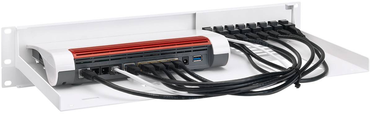 Rackmount.IT - Montagesatz für Netzwerkgeräte - Rack montierbar - weiß, RAL 9003 - 1.3U - 48.3 cm (19"")-2