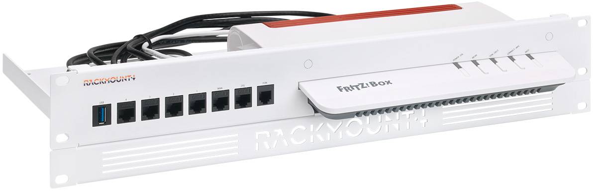 Rackmount.IT - Montagesatz für Netzwerkgeräte - Rack montierbar - weiß, RAL 9003 - 1.3U - 48.3 cm (19"")-3