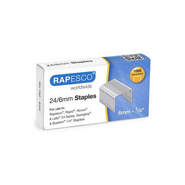 Rapesco Heftklammern 1456 24/8mm 1.000 St./Pack.