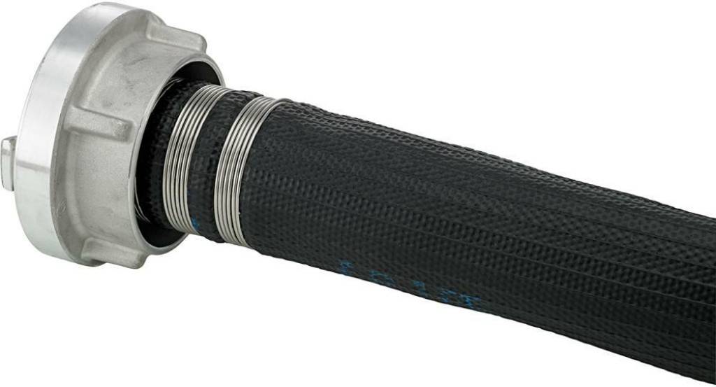 MEHRZWECKFLACHSCHLAUCH GUMMIERT SCHWARZ, B/75MM, STORZ KUPPLUNGEN, 20M, FORTIS-2