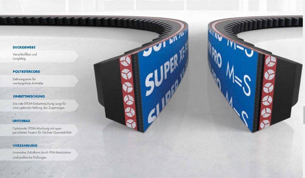 OPTIBELT Keilriemen Super XE-POWER PRO XPB 3550 Lw Schmalkeilriemen SK-1