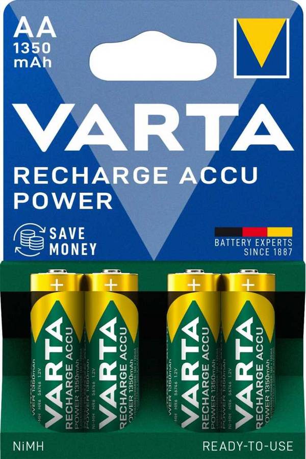 Varta 56746 Recharge Accu Solar NiMH-Akku Mignon 1350mAh
