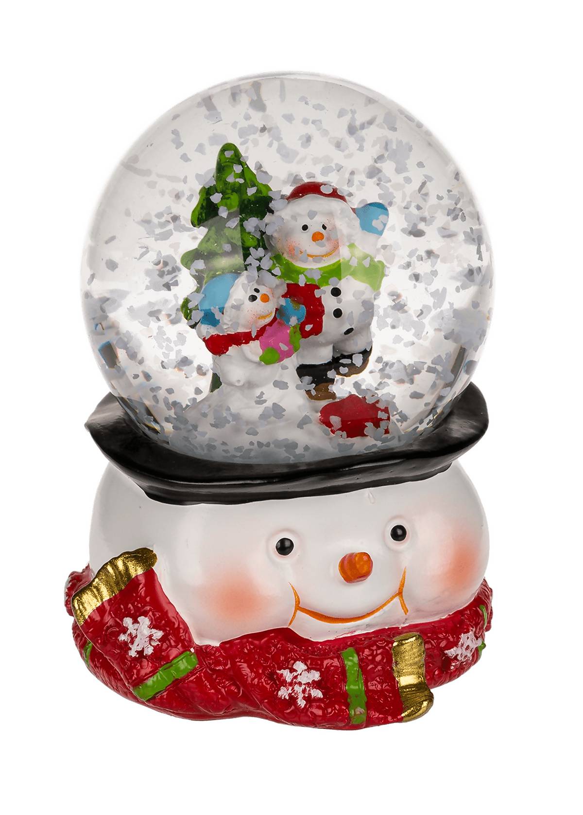 Schneekugel, Weihnachtsmann & Rentier-4