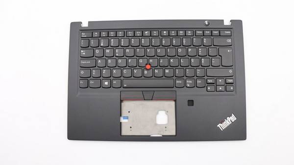 Lenovo C-Cover w/Backlit KBD and FPR Black - Tastatur - TL: Portugiesisch, QWERTY