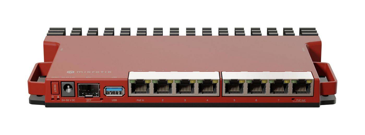 MikroTik L009 Series L009UIGS-RM - - Router - 9-Port-Switch - 1GbE - 2.5GbE - 2,