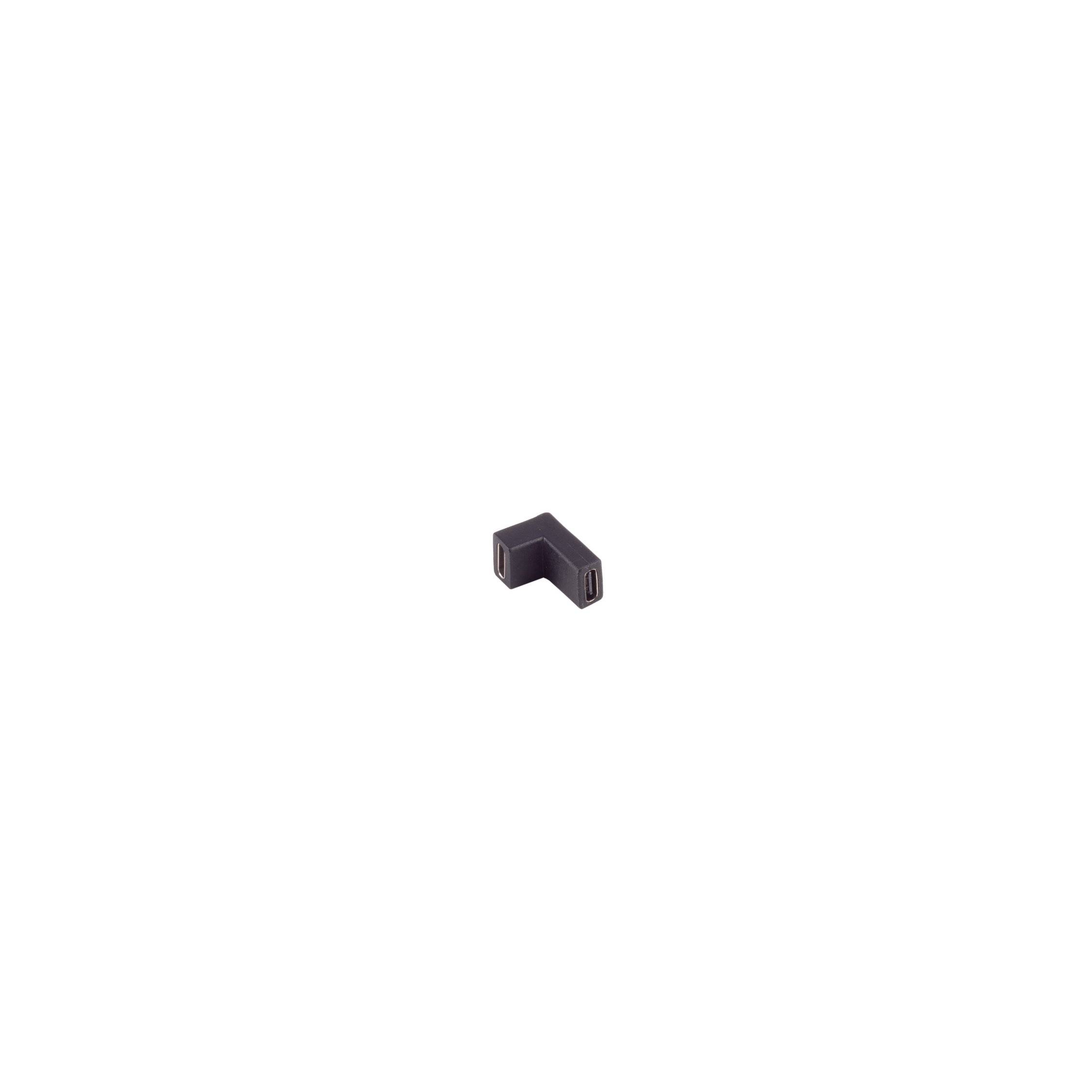 USB-C Verbinder, 3.1, 90° Winkel oben/unten, PVC-0